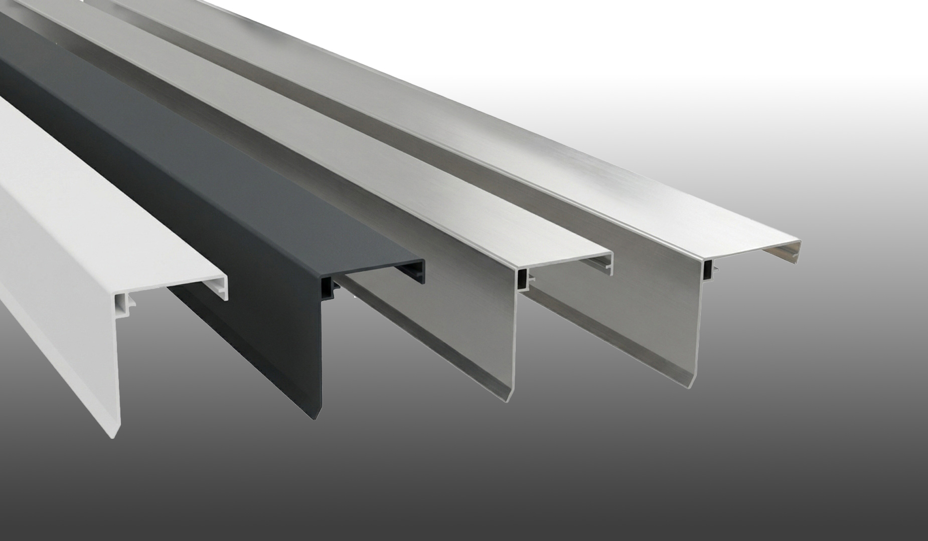 Aluprofil Klemmdeckel - mit Wetterschenkel
